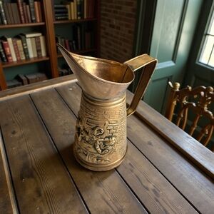 Vintage 1900s English Made Brass Pitcher/Peerage/Elpec Brass Pitcher